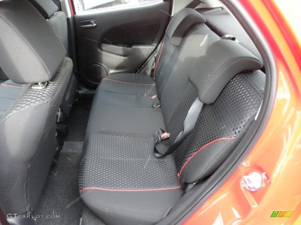 Black w/Red Piping Interior 2012 Mazda MAZDA2 Touring Photo #59070338
