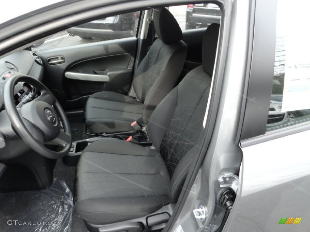 2012 MAZDA2 Sport - Liquid Silver Metallic / Black photo #10