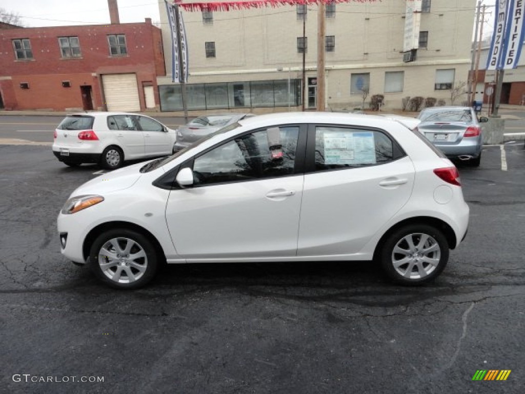 Crystal White Pearl Mica 2012 Mazda MAZDA2 Touring Exterior Photo #59070603