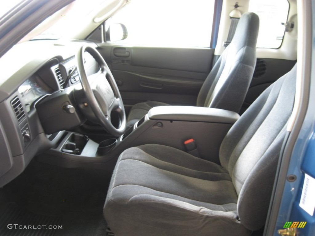 Dark Slate Gray Interior 2004 Dodge Dakota SXT Club Cab 4x4 Photo #59073044