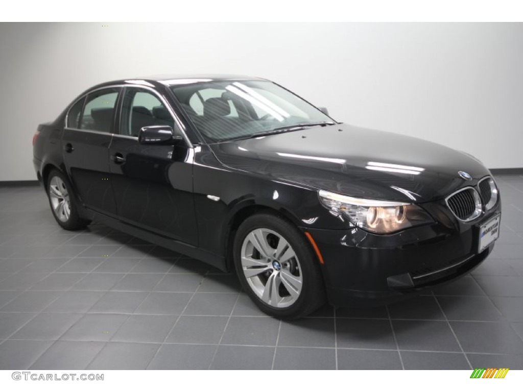 2010 5 Series 528i Sedan - Black Sapphire Metallic / Black photo #1