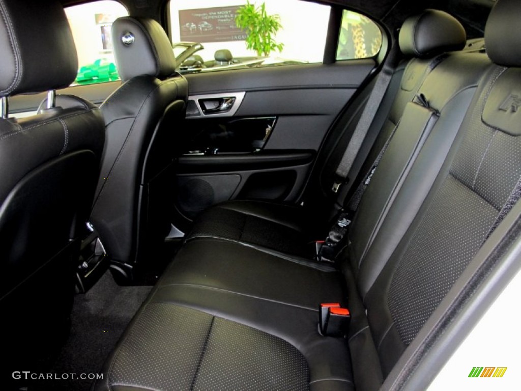2012 XF XFR - Polaris White / Warm Charcoal/Warm Charcoal photo #4