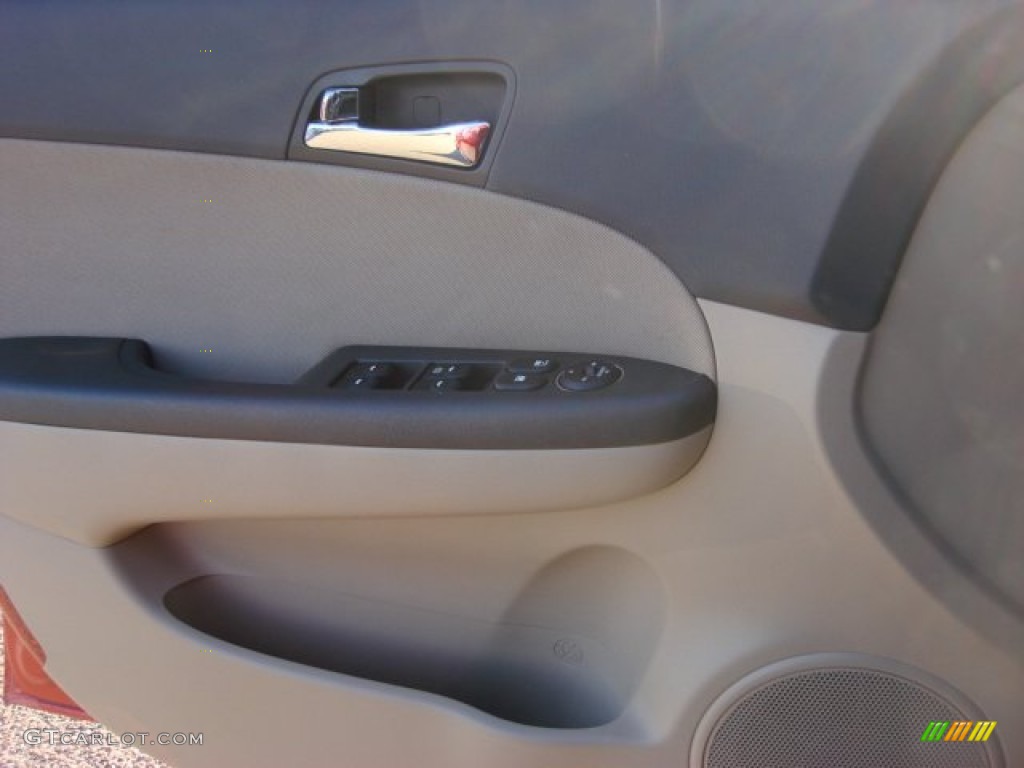 2009 Elantra Touring - Chilipepper Red / Beige photo #14