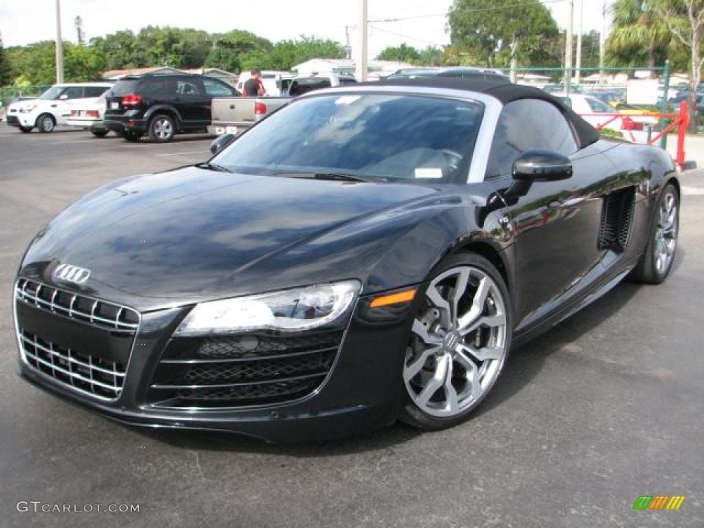 Phantom Black Pearl Effect 2011 Audi R8 Spyder 5.2 FSI quattro Exterior Photo #59073971