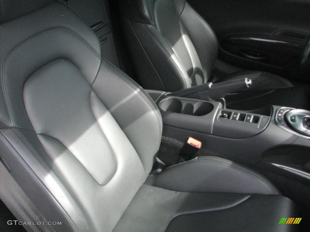 Black Fine Nappa Leather Interior 2011 Audi R8 Spyder 5.2 FSI quattro Photo #59074076