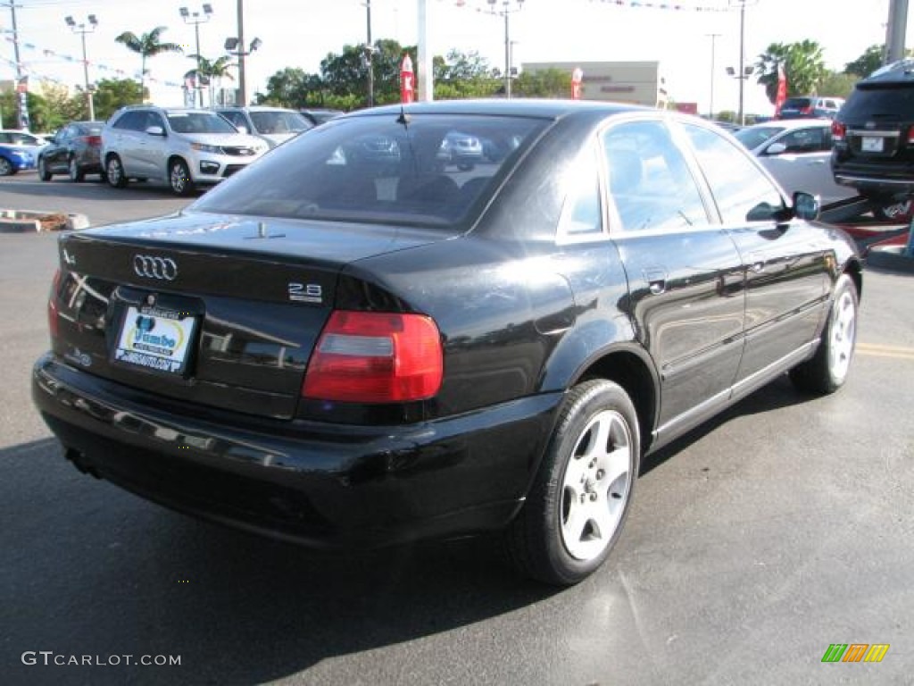 1998 A4 2.8 quattro Sedan - Brilliant Black / Terra Cotta photo #8