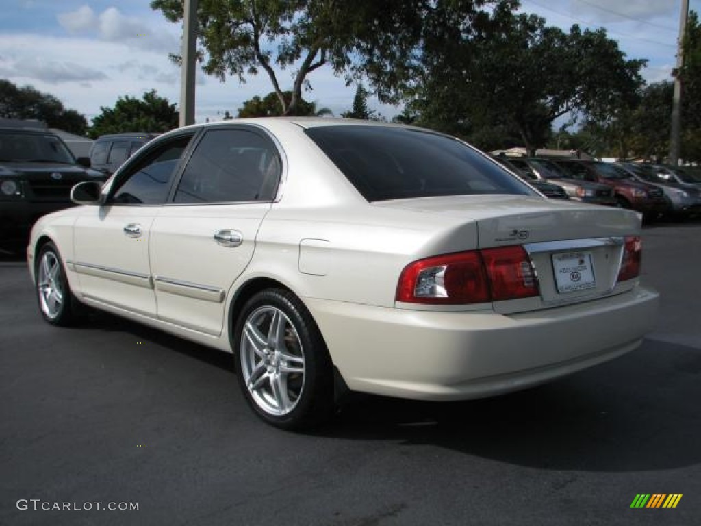 2004 Optima EX - Pearl White / Beige photo #7