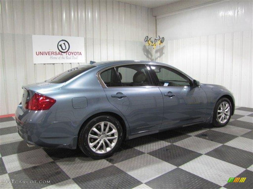 2009 G 37 Sedan - Blue Slate Metallic / Wheat photo #7