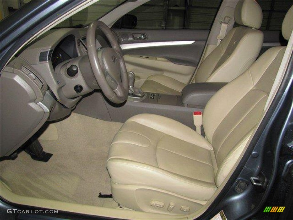 2009 G 37 Sedan - Blue Slate Metallic / Wheat photo #10