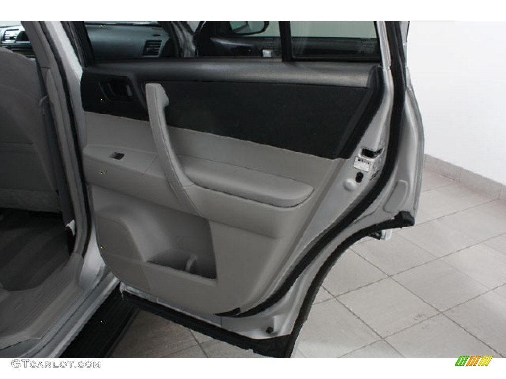 2009 Toyota Highlander V6 Black Door Panel Photo #59077799