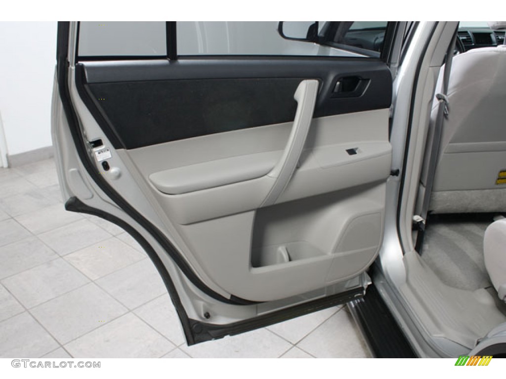 2009 Toyota Highlander V6 Black Door Panel Photo #59077807