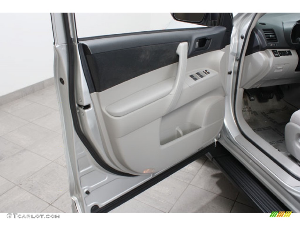 2009 Toyota Highlander V6 Black Door Panel Photo #59077817