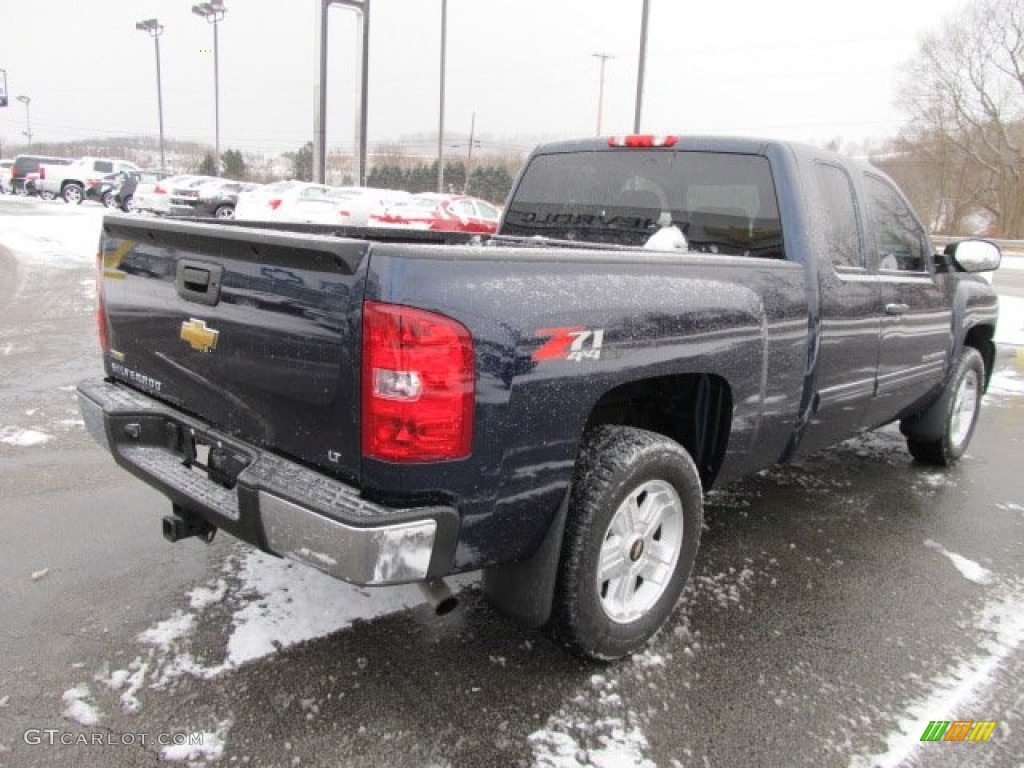2009 Silverado 1500 LT Extended Cab 4x4 - Imperial Blue Metallic / Ebony photo #7