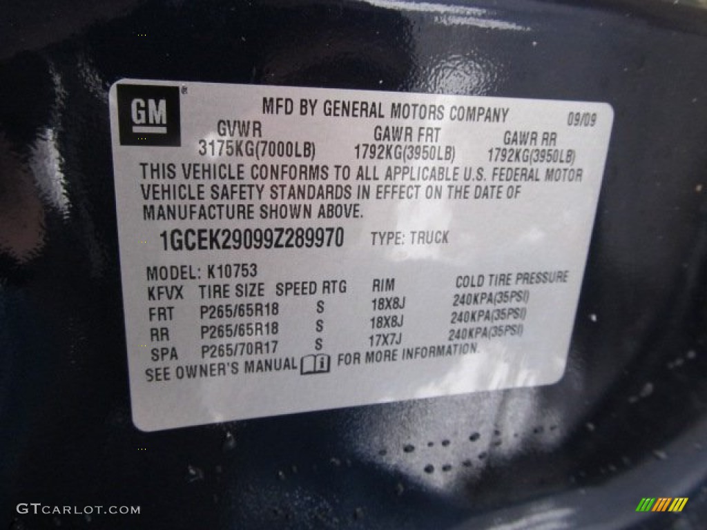 2009 Silverado 1500 LT Extended Cab 4x4 - Imperial Blue Metallic / Ebony photo #23