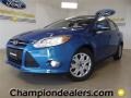 2012 Blue Candy Metallic Ford Focus SE Sedan  photo #1