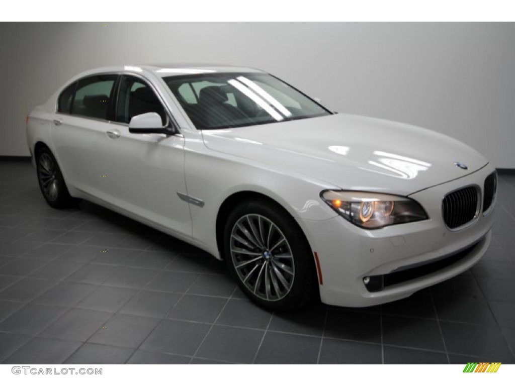 2011 7 Series 740Li Sedan - Mineral White Metallic / Black photo #1
