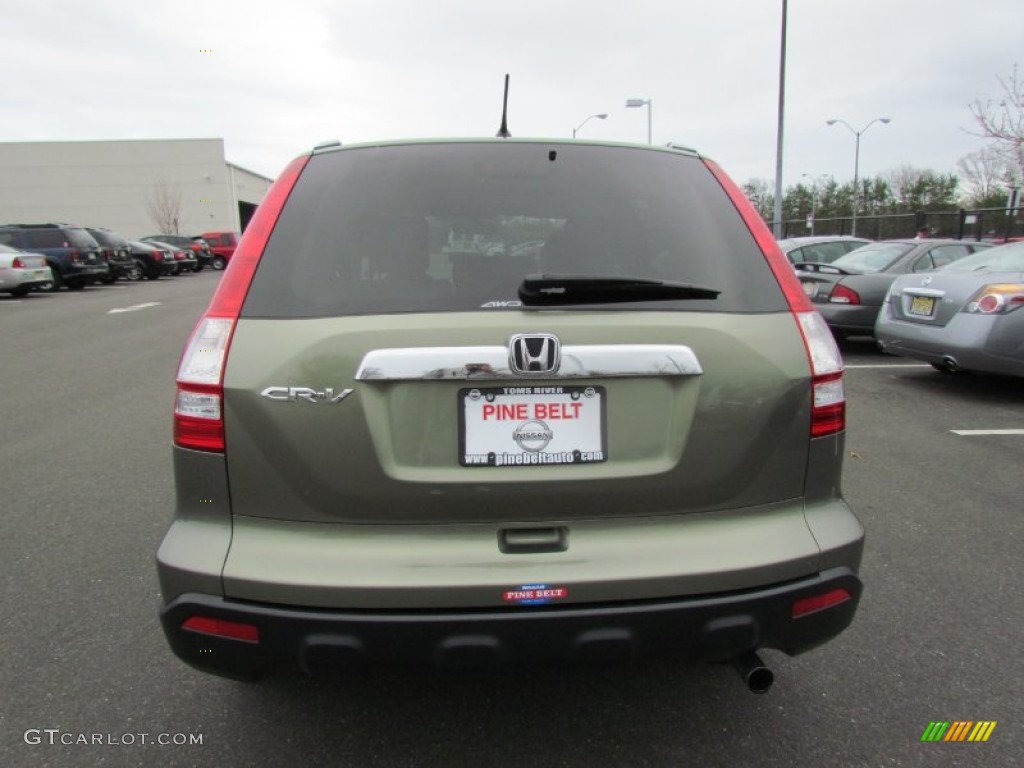 2009 CR-V EX 4WD - Green Tea Metallic / Ivory photo #6