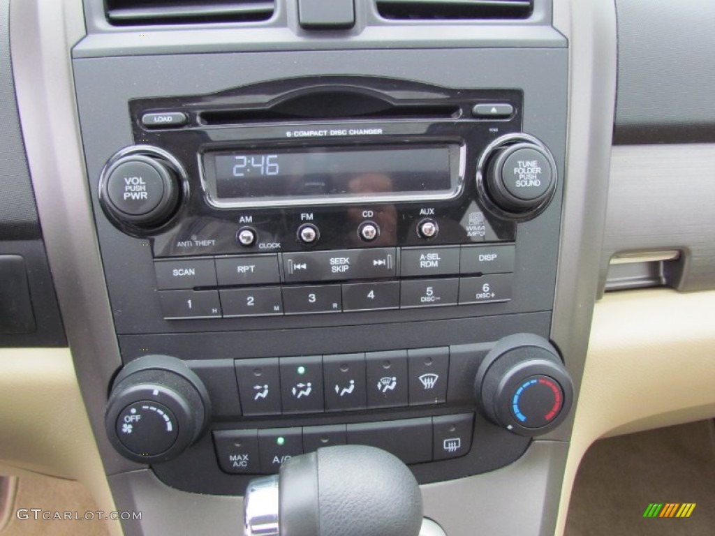 2009 CR-V EX 4WD - Green Tea Metallic / Ivory photo #13