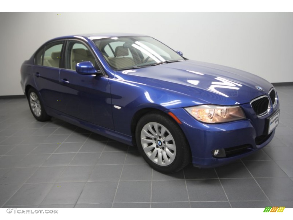2009 3 Series 328i Sedan - Montego Blue Metallic / Beige photo #1