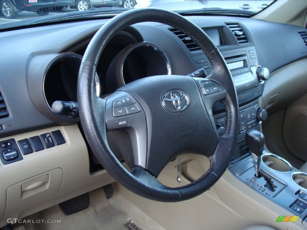 2010 Toyota Highlander SE 4WD Sand Beige Dashboard Photo #59082452