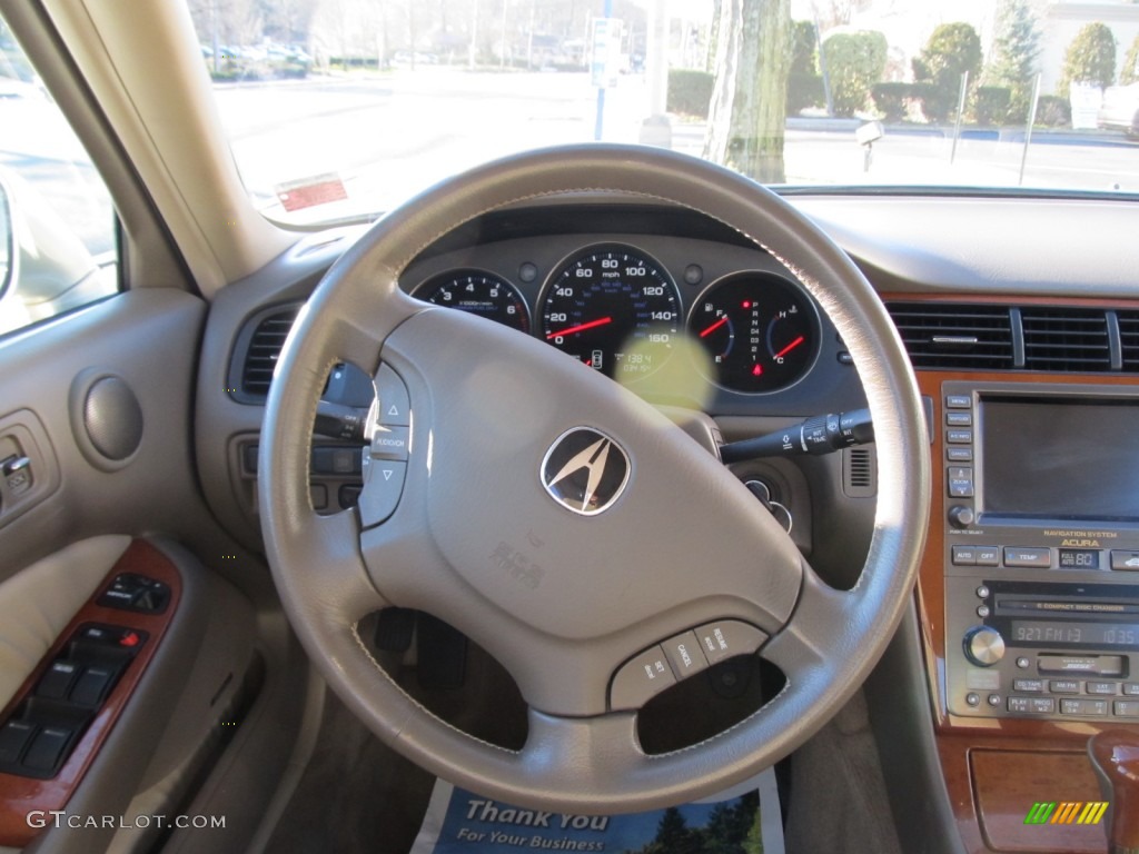 2004 Acura RL 3.5 Parchment Steering Wheel Photo #59083229