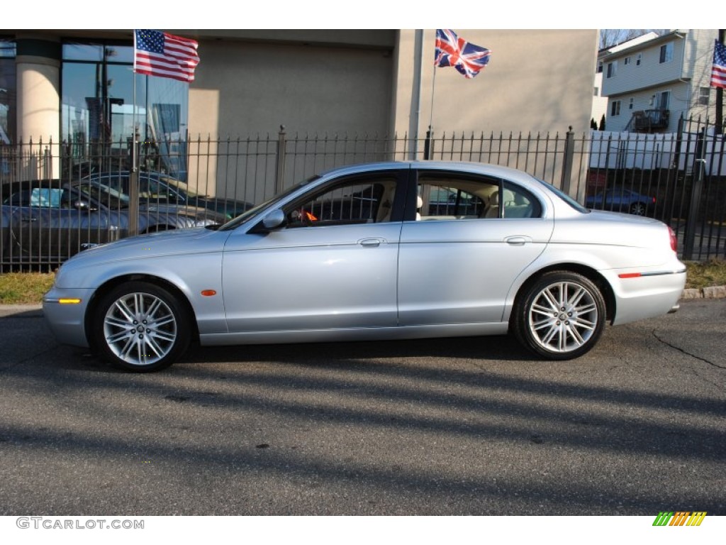 2006 S-Type 3.0 - Liquid Silver Metallic / Champagne photo #3