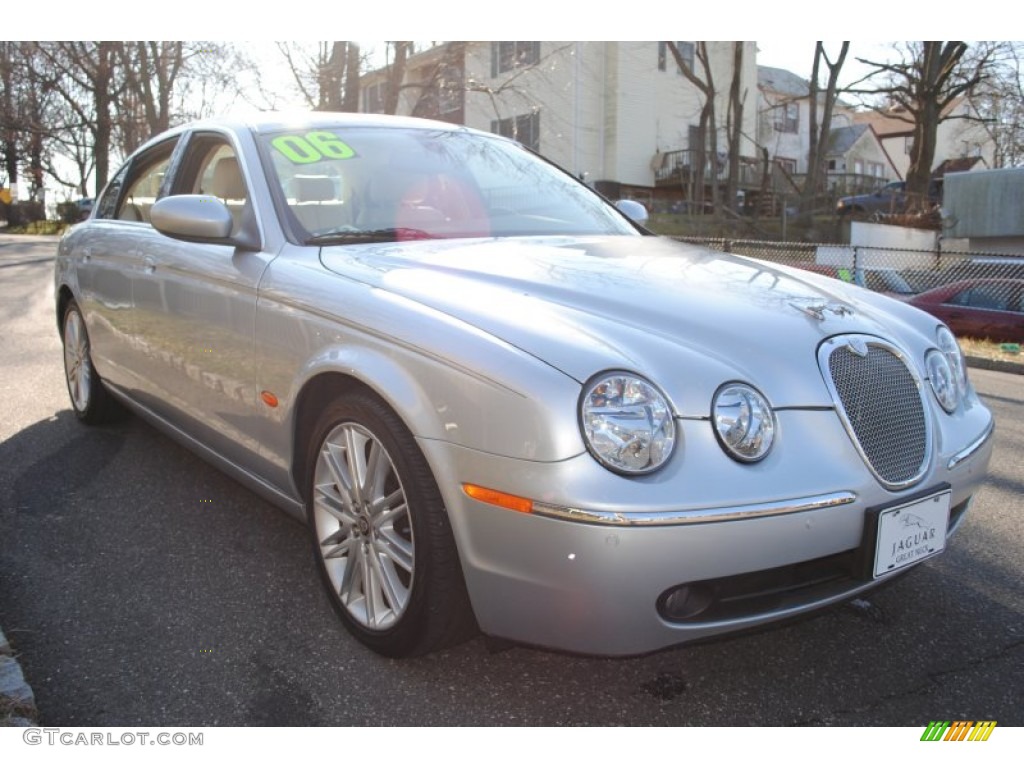 2006 S-Type 3.0 - Liquid Silver Metallic / Champagne photo #8