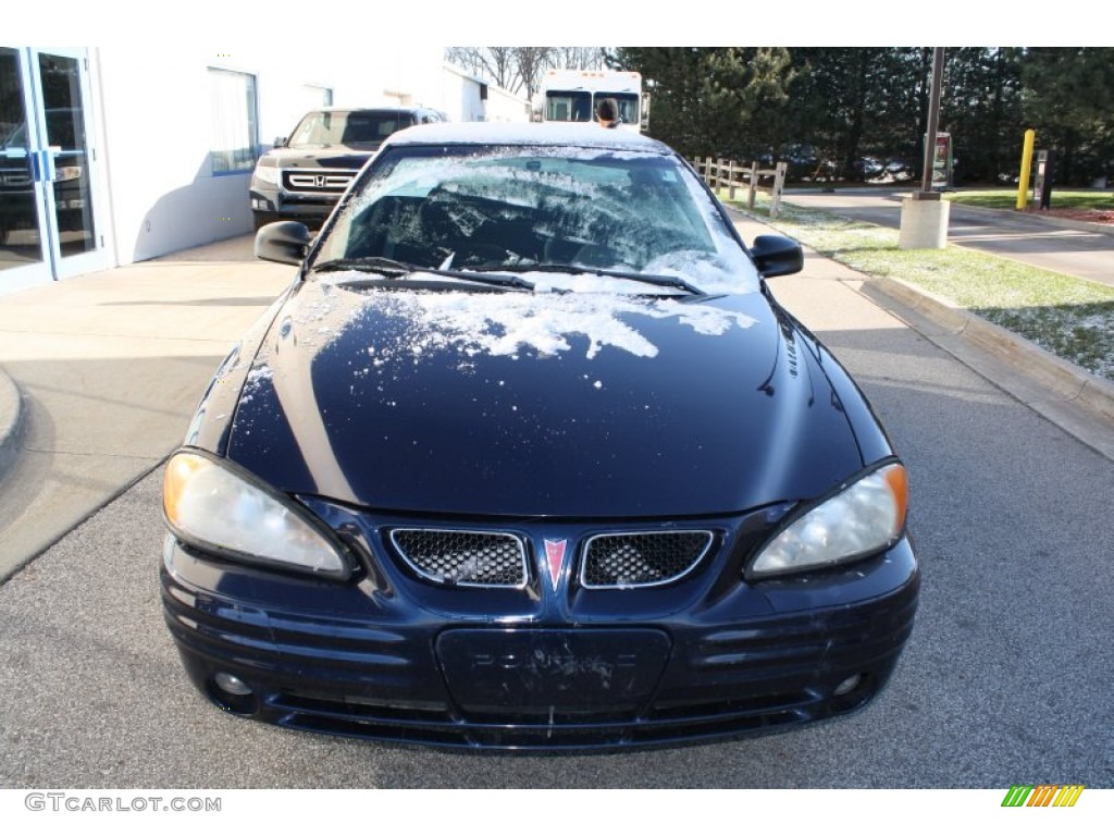 2001 Grand Am SE Coupe - Navy Blue Metallic / Dark Pewter photo #2