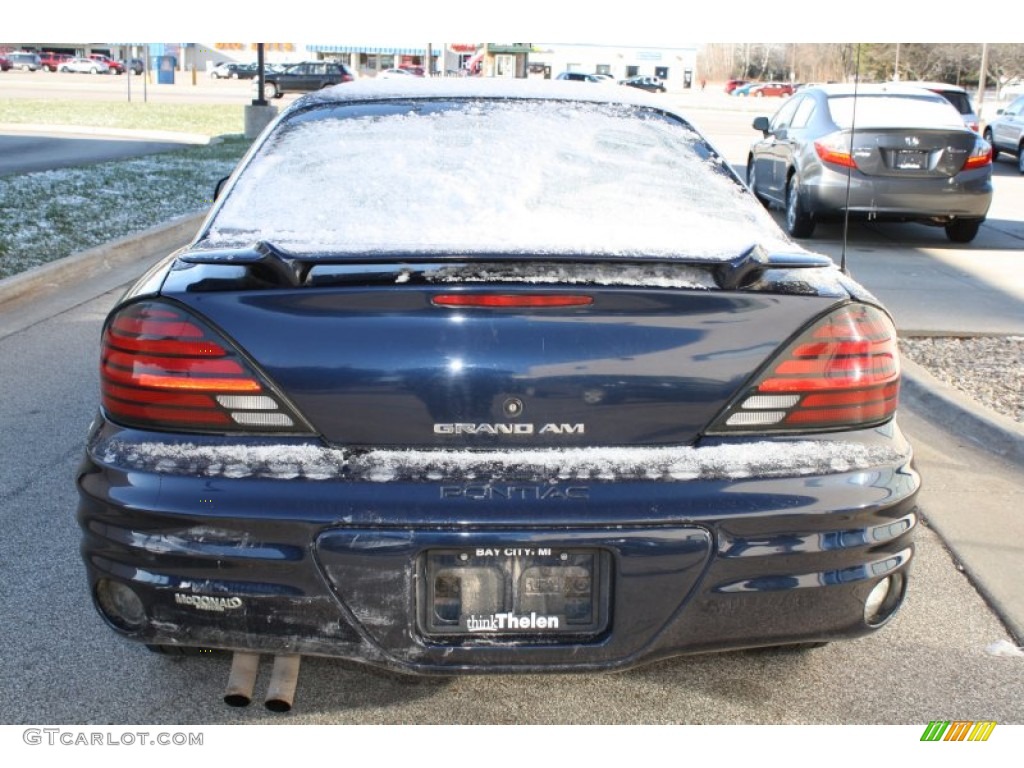 2001 Grand Am SE Coupe - Navy Blue Metallic / Dark Pewter photo #5