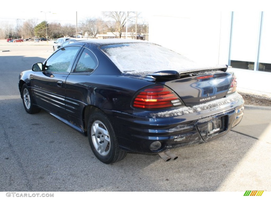 2001 Grand Am SE Coupe - Navy Blue Metallic / Dark Pewter photo #6