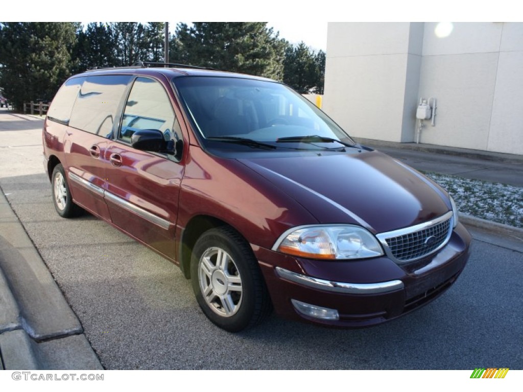 2001 Windstar SE - Cabernet Red Metallic / Medium Parchment photo #1