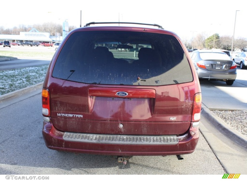 2001 Windstar SE - Cabernet Red Metallic / Medium Parchment photo #5