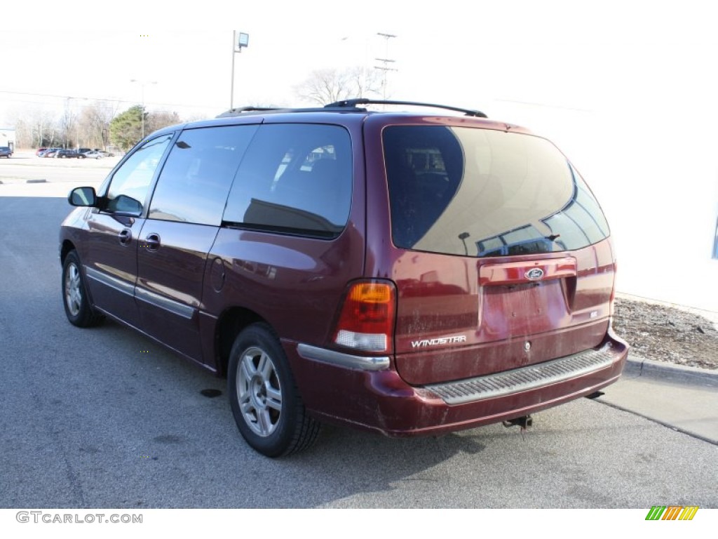 2001 Windstar SE - Cabernet Red Metallic / Medium Parchment photo #6