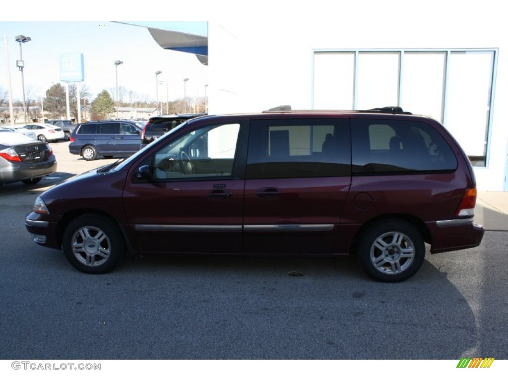 2001 Windstar SE - Cabernet Red Metallic / Medium Parchment photo #11