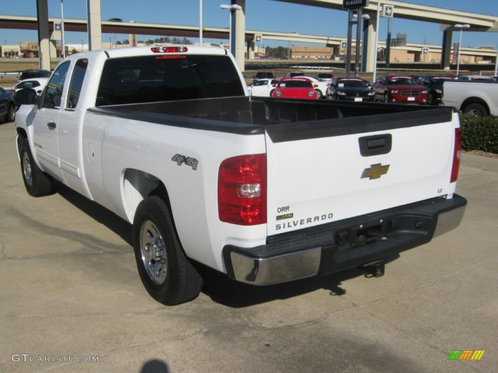 2009 Silverado 1500 LT Extended Cab 4x4 - Summit White / Ebony photo #3