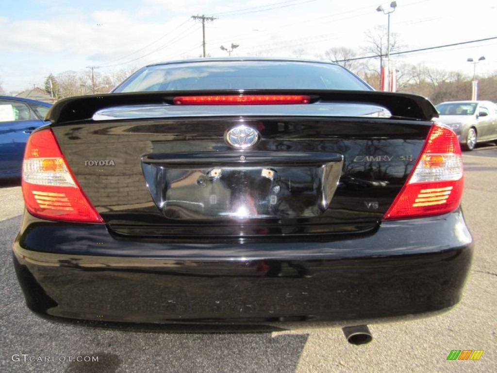 2004 Camry SE V6 - Black / Dark Charcoal photo #8