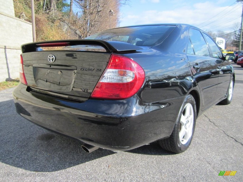 2004 Camry SE V6 - Black / Dark Charcoal photo #9