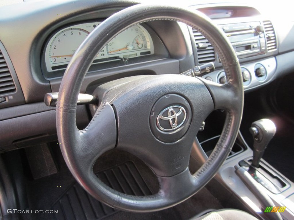 2004 Camry SE V6 - Black / Dark Charcoal photo #25