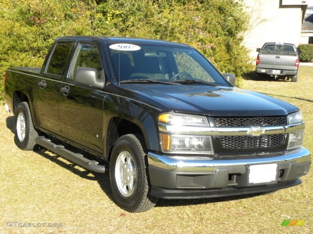 2007 Colorado LT Crew Cab - Black / Very Dark Pewter photo #1