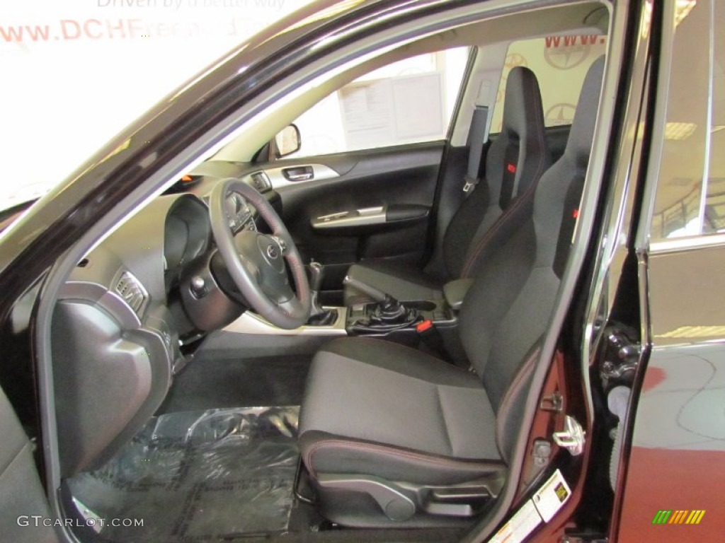 Carbon Black Interior 2010 Subaru Impreza WRX Sedan Photo #59087282