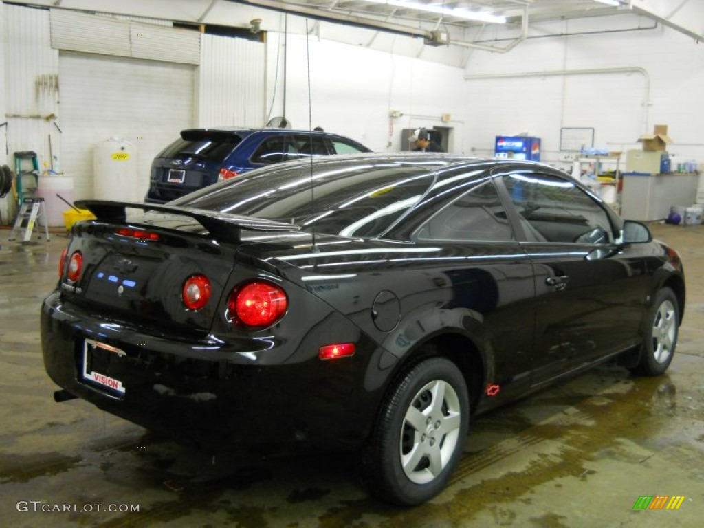 2007 Cobalt LS Coupe - Black / Gray photo #2