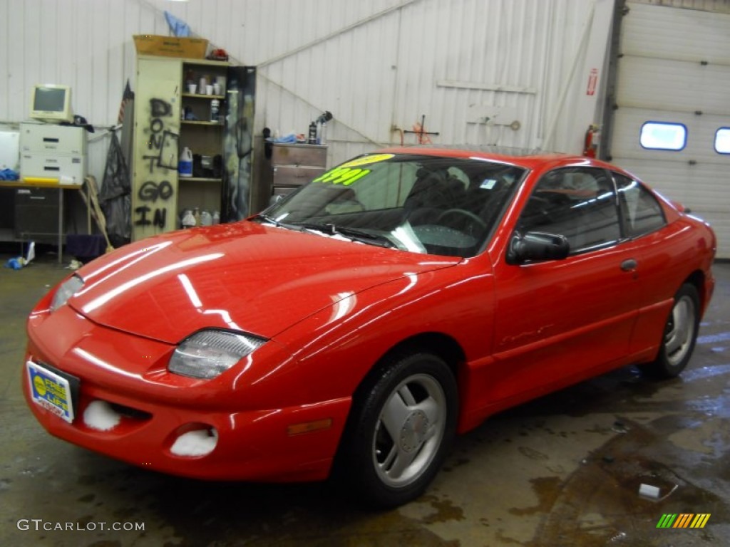 Bright Red Pontiac Sunfire