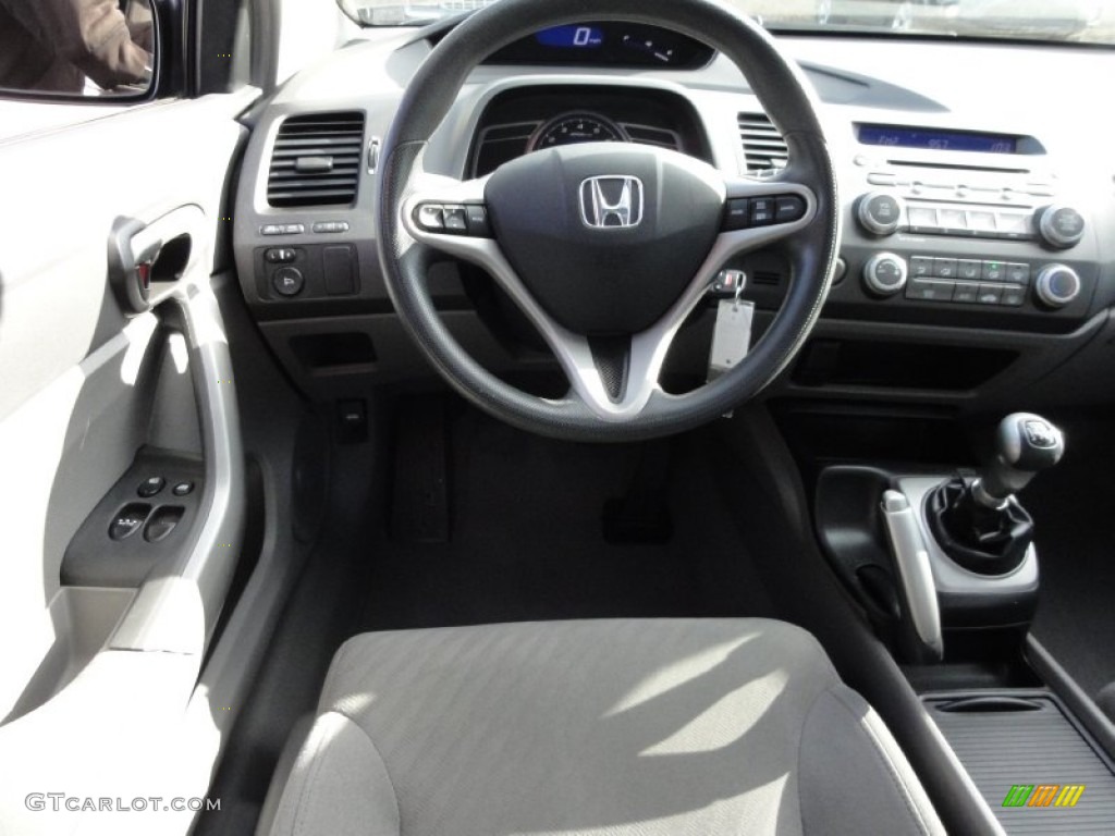 2009 Honda Civic EX Coupe Gray Dashboard Photo #59090168