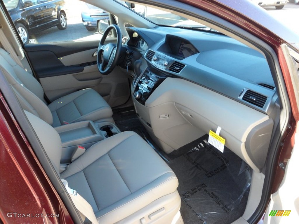 2012 Honda Odyssey EX-L Beige Dashboard Photo #59090180