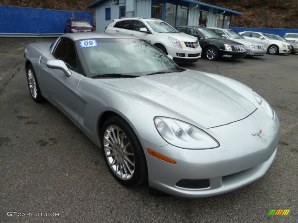 Blade Silver Metallic 2009 Chevrolet Corvette Coupe Exterior Photo #59090444
