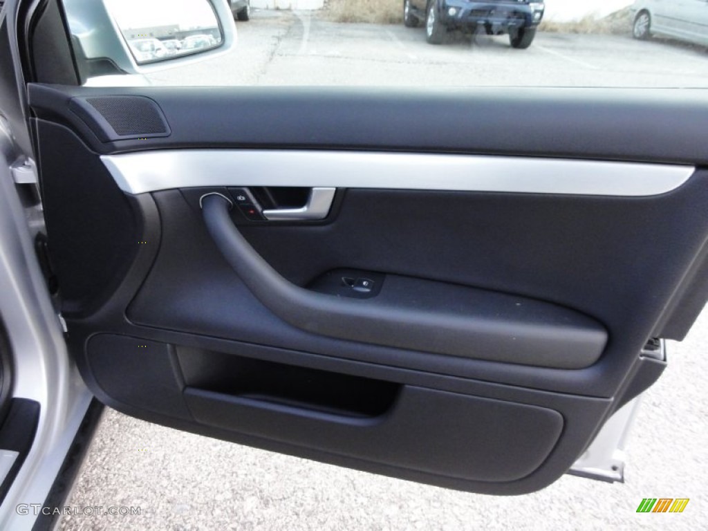 2006 Audi A4 2.0T quattro Sedan Ebony Door Panel Photo #59090465