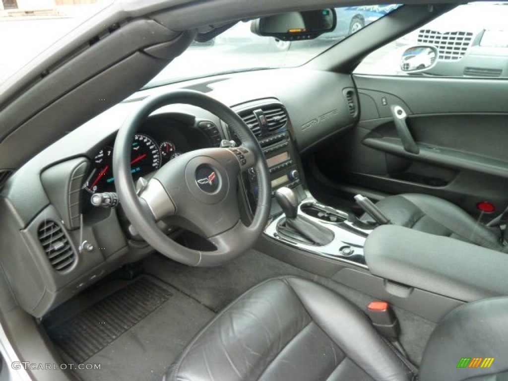 Ebony Interior 2009 Chevrolet Corvette Coupe Photo #59090492