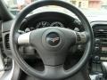 Ebony 2009 Chevrolet Corvette Coupe Steering Wheel