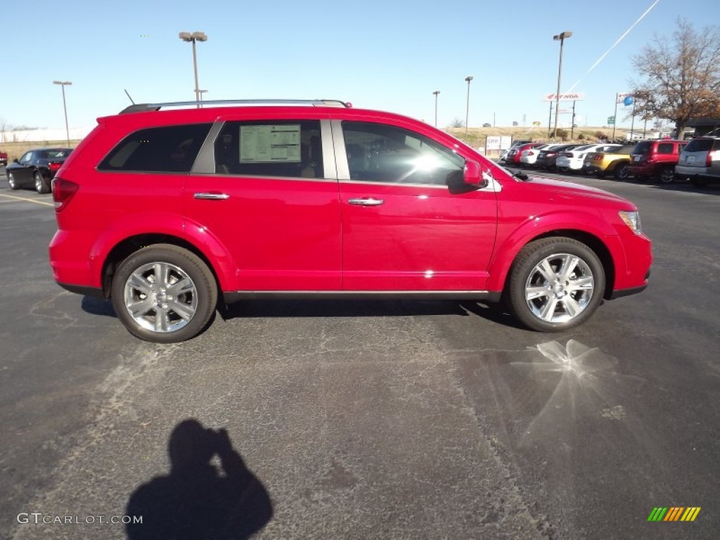 Brilliant Red Tri-Coat Pearl 2012 Dodge Journey Crew AWD Exterior Photo #59091200