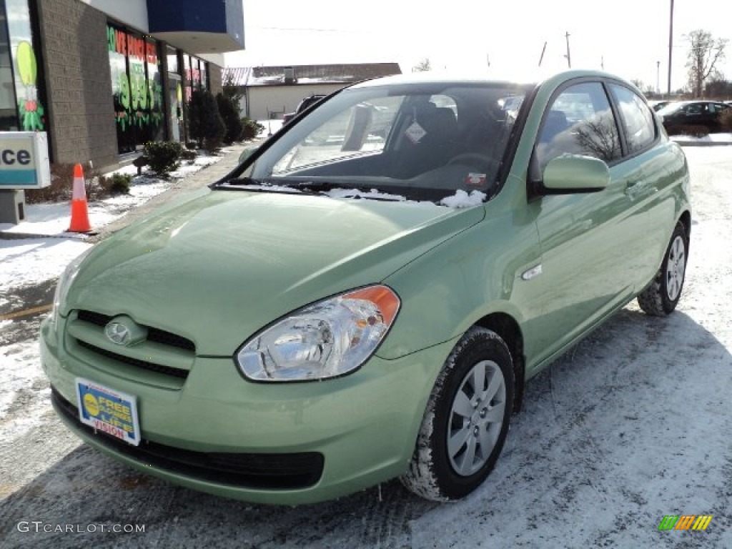 2010 Accent GS 3 Door - Apple Green / Black photo #1